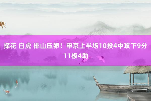探花 白虎 排山压卵！申京上半场10投4中攻下9分11板4助