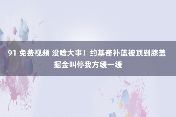 91 免费视频 没啥大事！约基奇补篮被顶到膝盖 掘金叫停我方缓一缓
