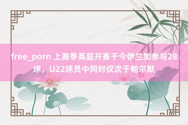 free_porn 上赛季英超开赛于今伊兰加参与28球，U22球员中同时仅次于帕尔默